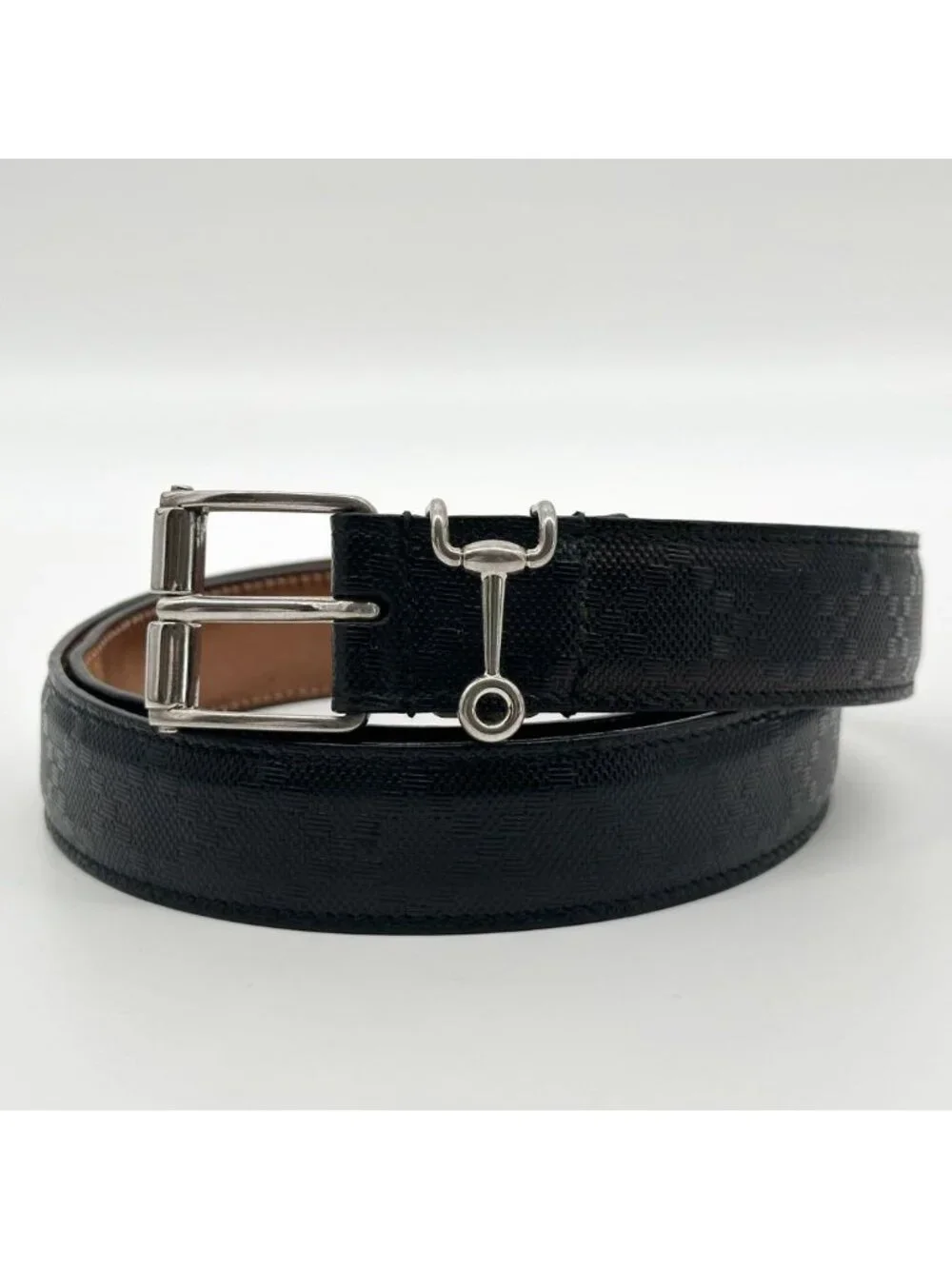 Gucci Horsebit Silver Classic Belt Diamante